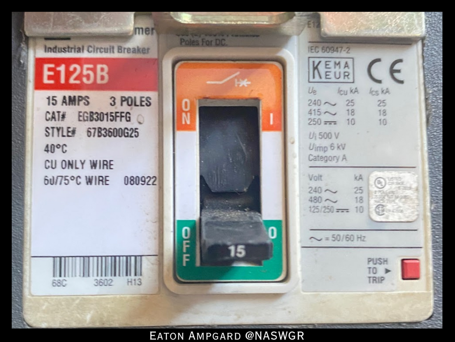 Eaton / Cutler Hammer Ampgard Medium Voltage Control Cell Section- 1250HP/4160V