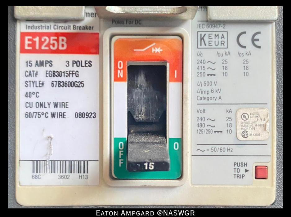 Eaton / Cutler Hammer Ampgard Medium Voltage Control Cell Section- 250HP/4160V