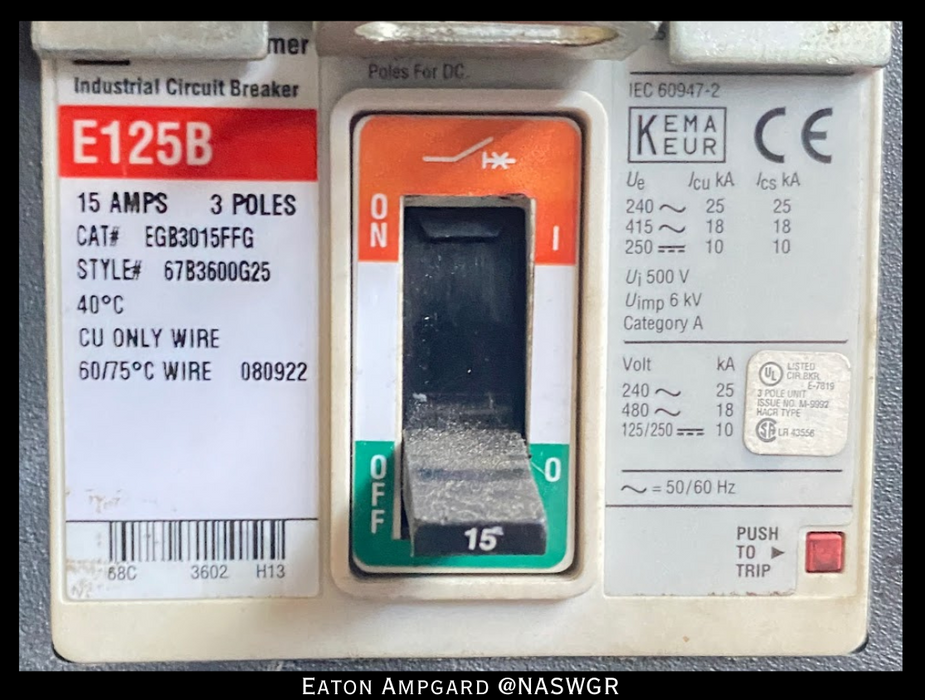 Eaton / Cutler Hammer Ampgard Medium Voltage Control Cell Section- 300HP/4160V