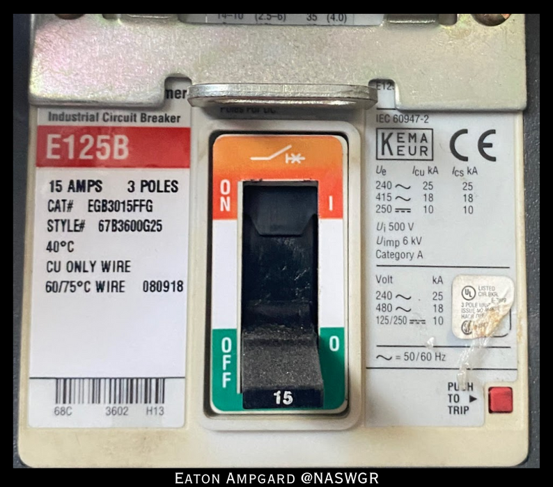 Eaton / Cutler Hammer Ampgard Medium Voltage Control Cell Section- 2250HP/4160V