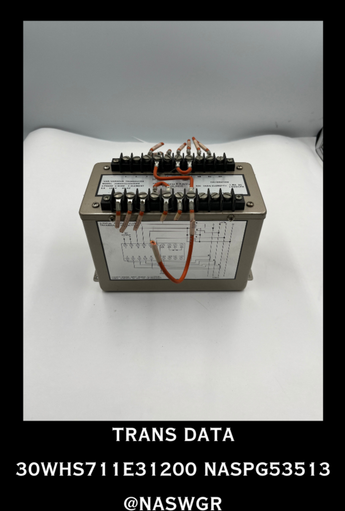 Trans Data 30WHS711E31200 Watt/Watthour Transducer — North American ...