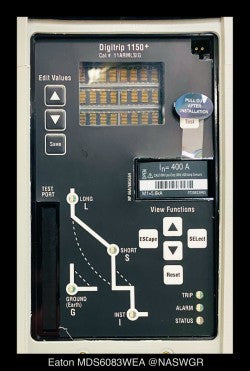 Eaton Magnum DS MDS6083W Breaker (M/O,D/O) - 400 Amp - Unused