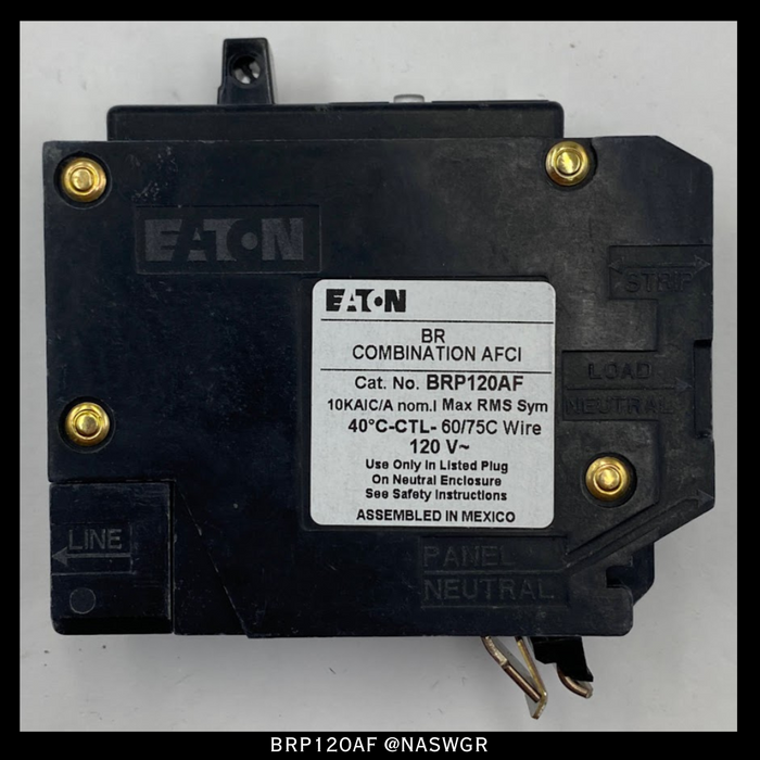 Eaton BRP120AF BR Arc Fault Circuit Interrupter ~ 20 Amp - Unused Surplus