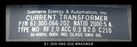 Siemens 61-300-066-202 MD Current Transformer - 2000:5 Amp