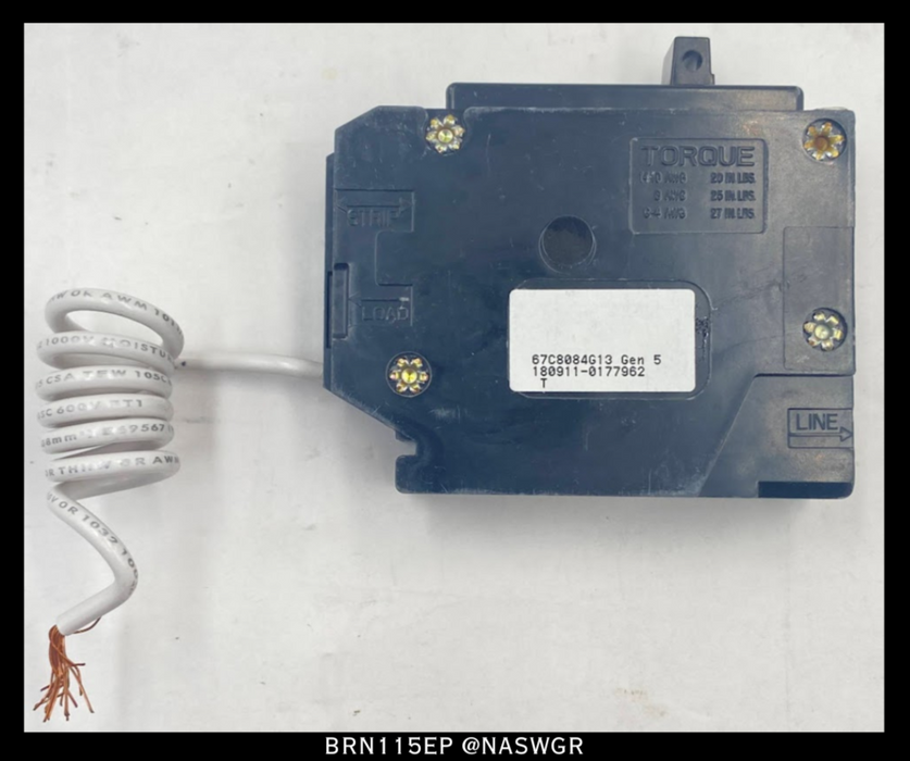 Eaton BRN115EP Ground Fault Circuit Breaker - 15 Amp - Lot of 5