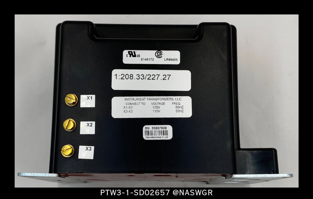 Instrument Transformers PTW3-1-SD02657 Vacuum Breaker Test Transformer - 1:208.33/227.27A