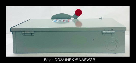 Eaton DG224NRK General Duty Safety Switch - 200A/240V/2P3W/N3R - Unused