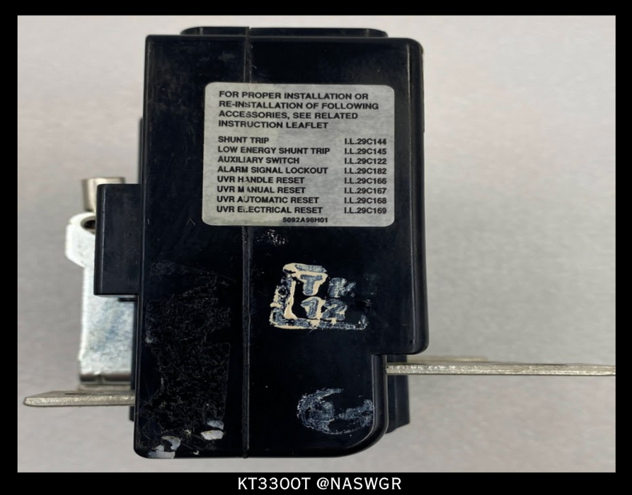 Eaton KT3300T Thermal Magnetic Trip Unit 300A - 1492D90G18