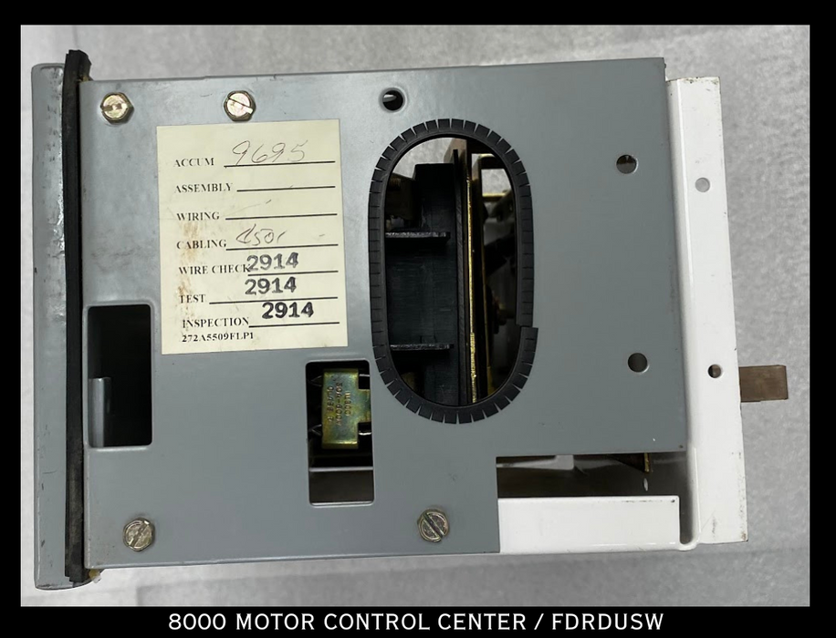 General Electric Model 8000 Motor Control Center Type FDRFUSW