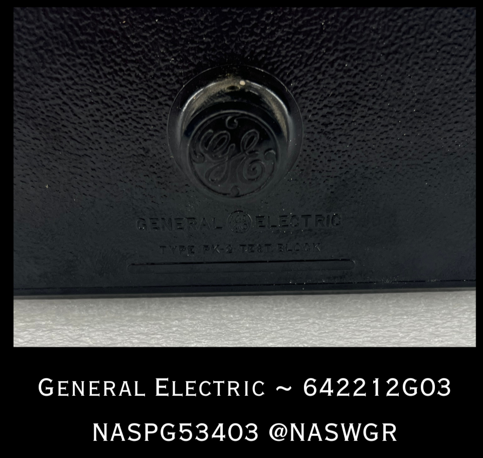 642212G03 ~ General Electric 642212G03 PK-2 Test Block — North American ...