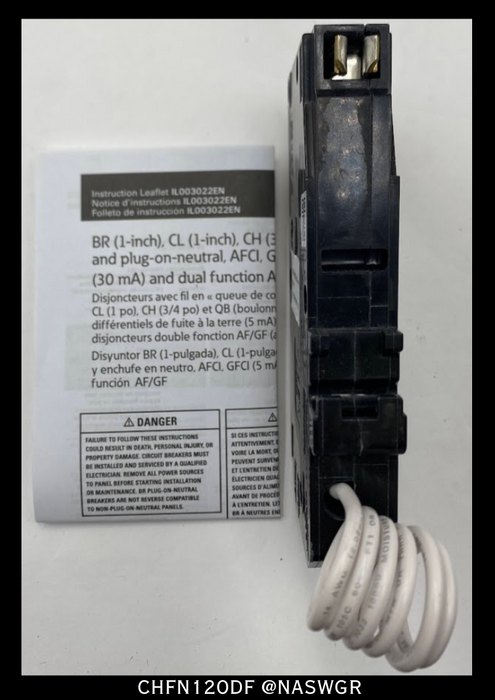Eaton CHFN120DF CH Arc Fault Circuit Interrupter ~ 20 Amp - Unused Surplus