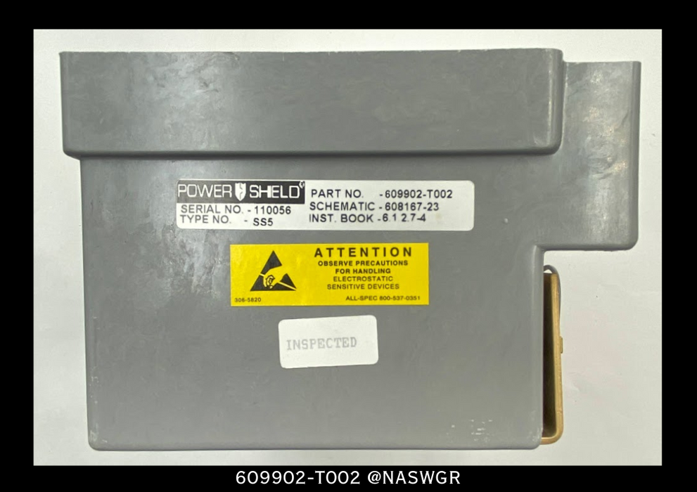 ABB 609902-T002 Type SS5 Power Shield Solid State Device - LSI/ 600A