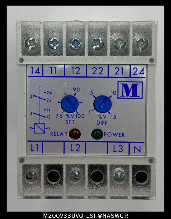 PC&S Multitek M200V33UVQ-LSI Voltage Relay 415V