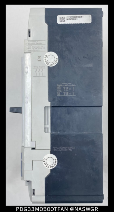 Eaton PDG33M0500TFAN Molded Case Circuit Breaker - 500 Amp