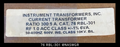 Instrument Transformers 76 RBL-301 Current Transformer - 300:5 Amp
