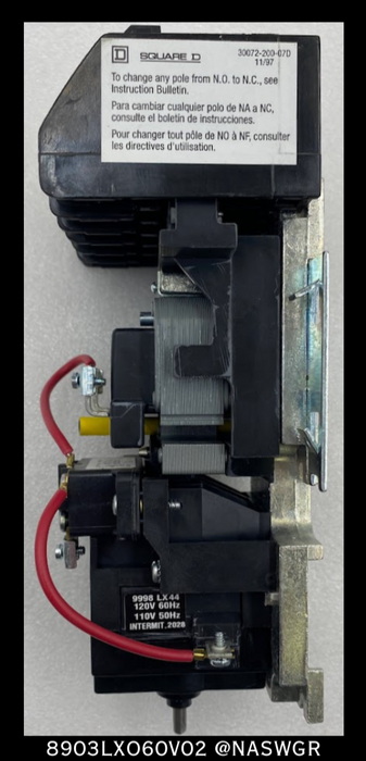 Square D 8903LXO60V02 Lighting Contactor - 30 Amp, 120vAC