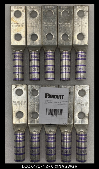PANDUIT LCCX4/0-12-X COPPER LUGS