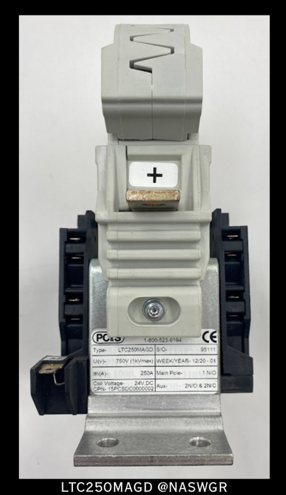 PC&S LTC250MAGD Contactor - 250A/750V