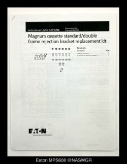 Eaton Magnum PXR MPS608 Breaker (E/O,D/O) - 800 Amp - Unused
