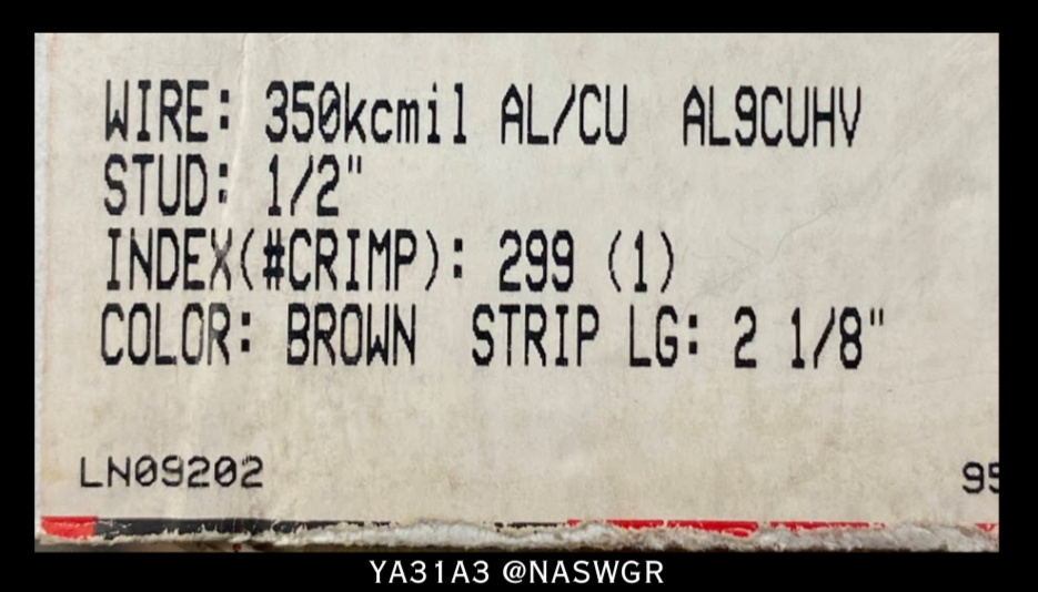 Burndy YA31A3 Hylug Lug