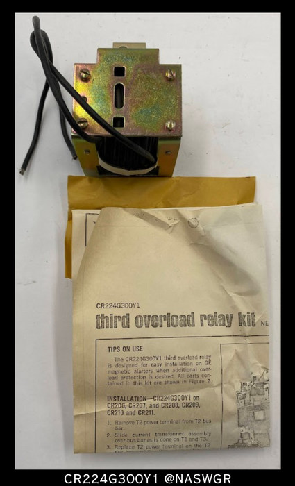 General Electric CR224G300Y1 Overload Relay