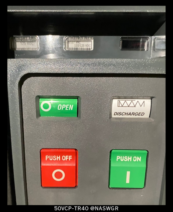 Eaton 50VCP-TR40 Vacuum Circuit Breaker (E/O,B/I) - 4.76kV/1200 Amp
