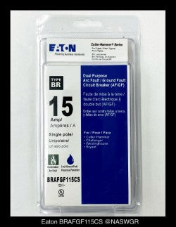 Eaton BRAFGF115CS Arc Fault Ground Fault Circuit Breaker - 15 Amp - Unused - Lot of 6