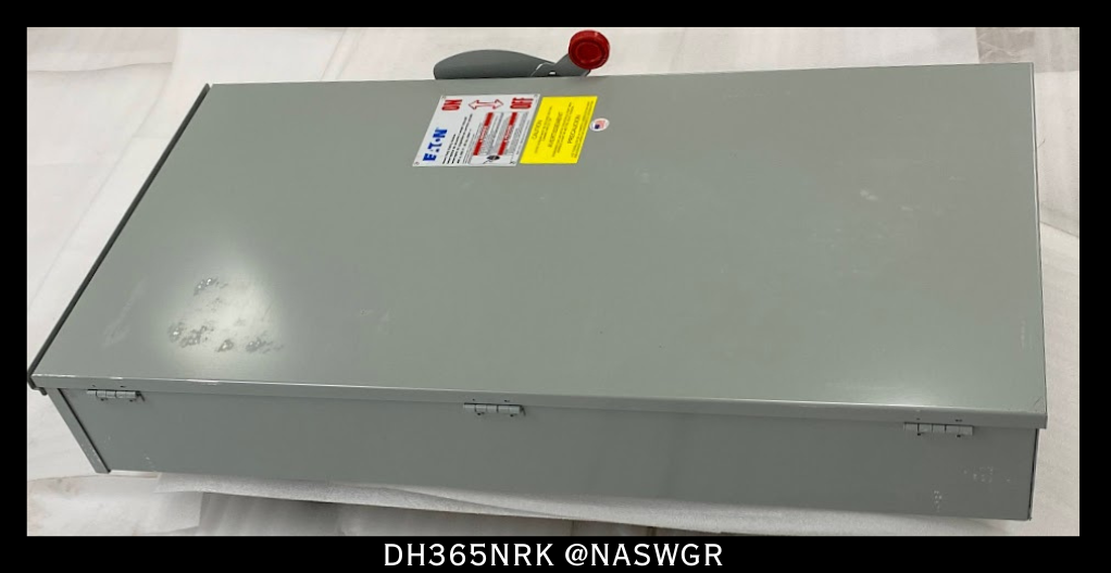 Eaton DH365NRK Heavy Duty Safety Switch - 400A/600V/3P4W/N3R - Unused