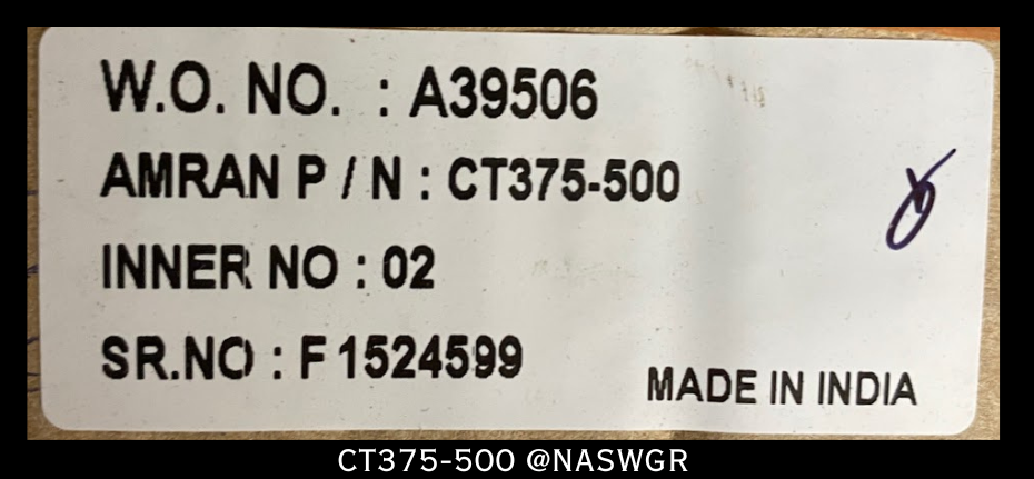 Amran CT375-500 Current Transformer - 50:5A
