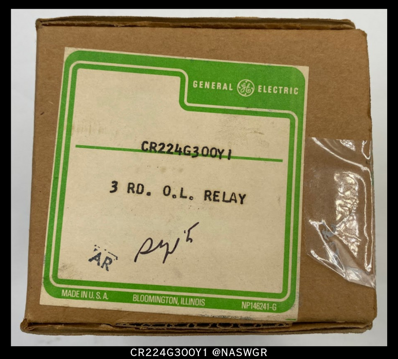 General Electric CR224G300Y1 Overload Relay