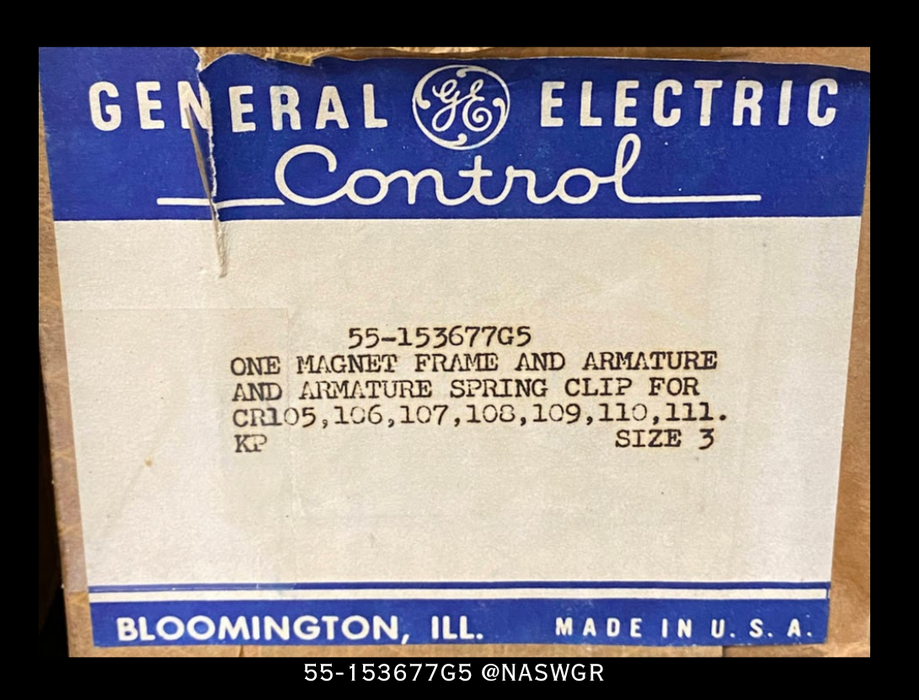General Electric 55-153677G5 Magnet Frame