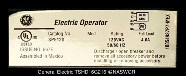 GE PowerBreak II TSHD16G216 Breaker (E/O,D/O) - 800 Amp