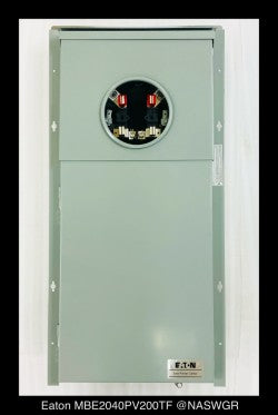 Eaton MBE2040PV200TF Solar Power Meter Breaker - 200A/240v/N3R - Unused