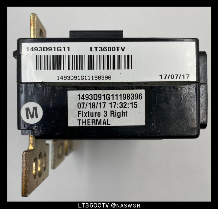 Eaton LT3600TV Thermal Magnetic Trip Unit - 600A/600vAC/250vDC- Unused