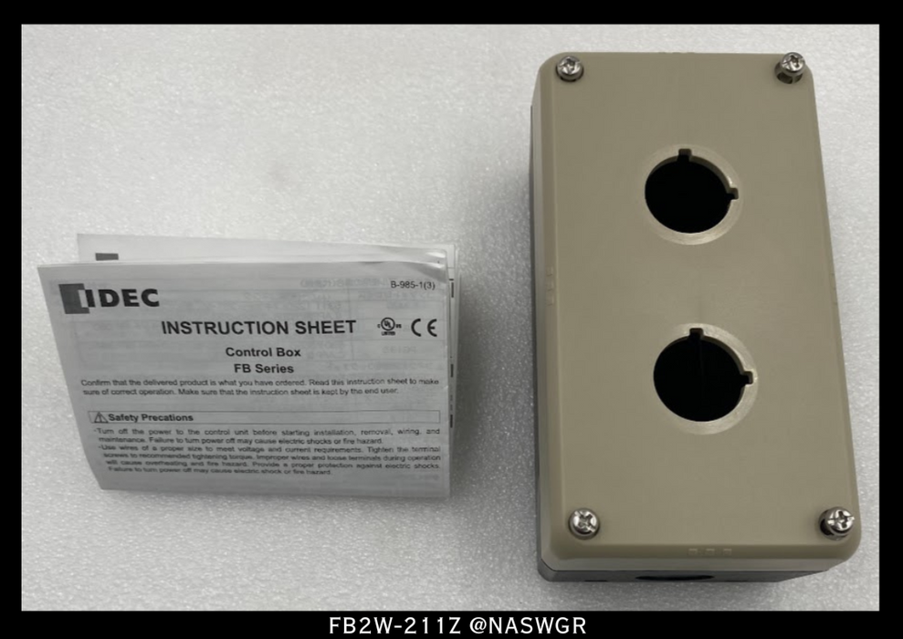 IDEC FB2W-211Z Electrical Enclosure