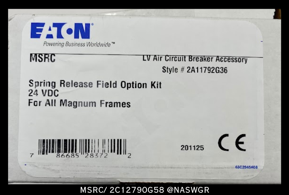 Eaton Magnum MSRC / 2C12790G58 Spring Release Device - 24vDC - Unused