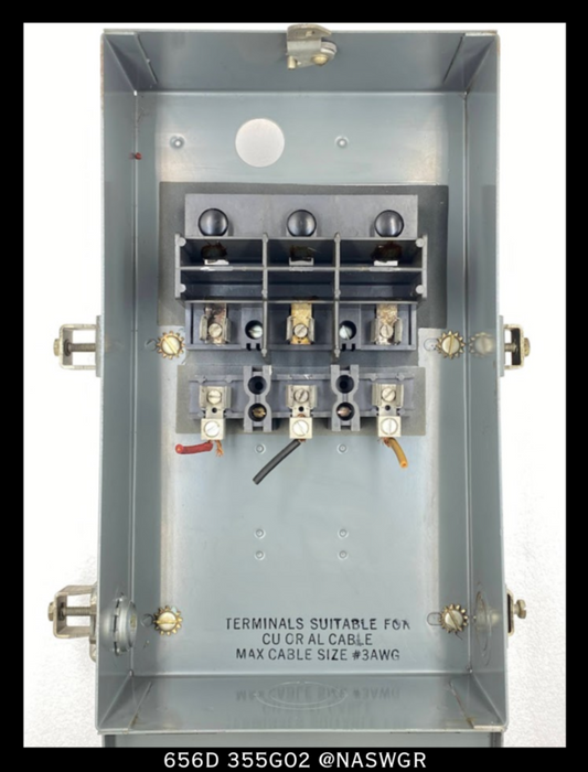 Westinghouse 656D355G02 Fusible Cover Operated Bus Plug - 30A/240V