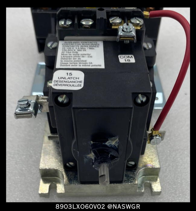 Square D 8903LXO60V02 Lighting Contactor - 30 Amp, 120vAC