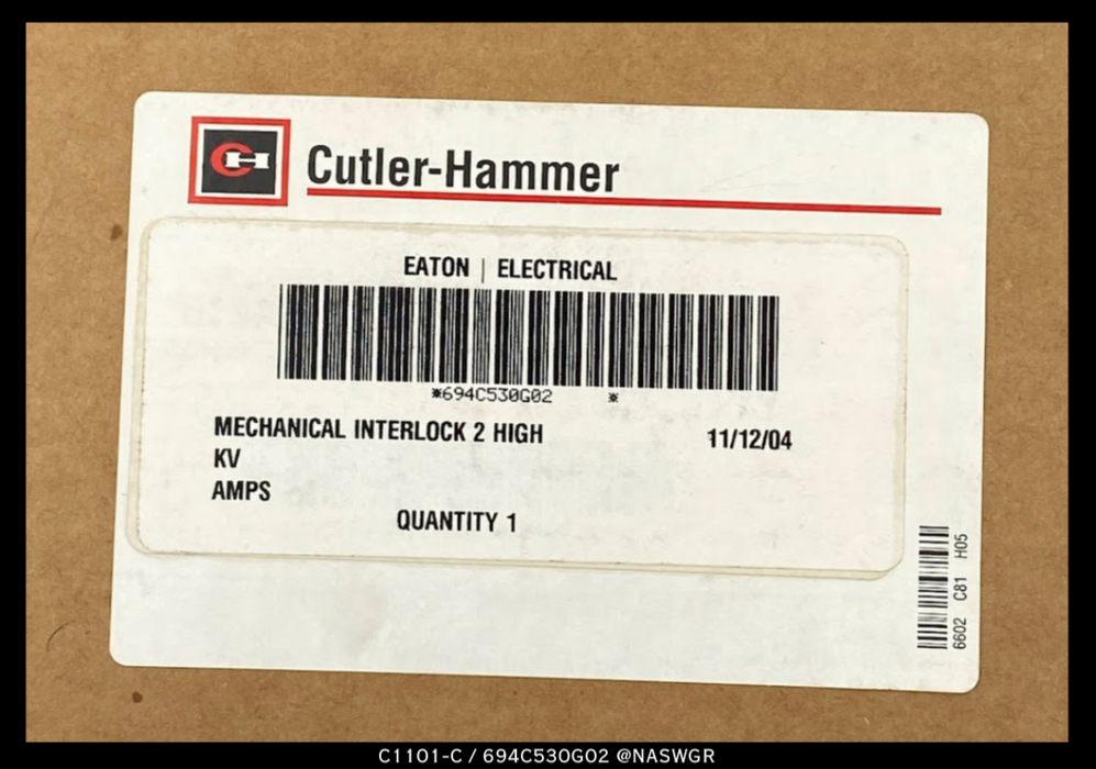 Eaton/Cutler Hammer DSII 694C530G02 Two High Auxiliary Switch Assembly - Unused