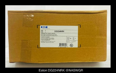 Eaton DG224NRK General Duty Safety Switch - 200A/240V/2P3W/N3R - Unused