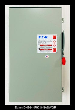 Eaton DH364NRK Heavy Duty Safety Switch - 200A/600V/3P4W/N3R - Unused