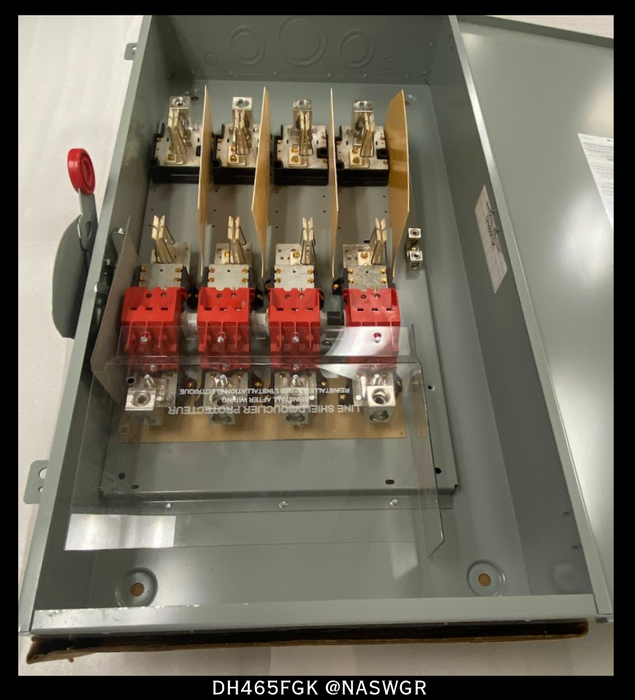Eaton DH465FGK Heavy Duty Safety Switch - 400A/600V/4P/Type 1 - Unused
