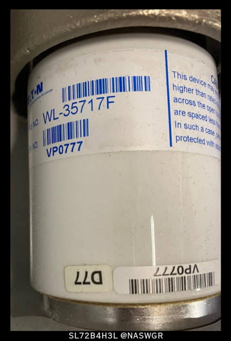 Eaton SL72B4H3L Model A AC Contactor - 400 Amp