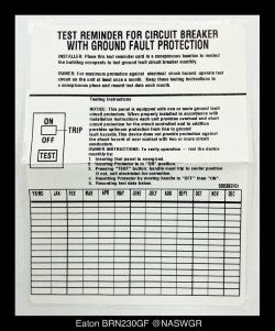 Eaton BRN230GF Ground Fault Circuit Breaker - 30 Amp - Unused - Lot of 5