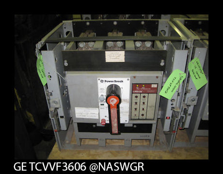 GE PowerBreak TCVVF3606 Circuit Breaker (M/O,D/O) - 600 Amp