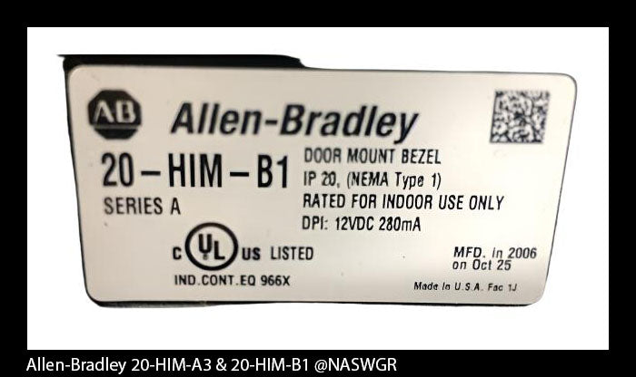 20-HIM-A3 , 20-HIM-B1 , Allen Bradley Door Mount Bezel