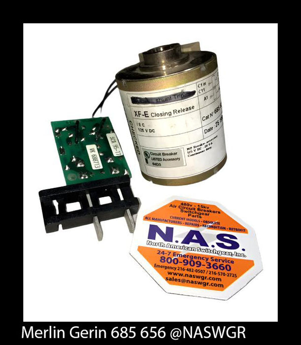 685 656 ~ Merlin Gerin / Masterpact 685656 Closing Release Coil ~ 125 VDC