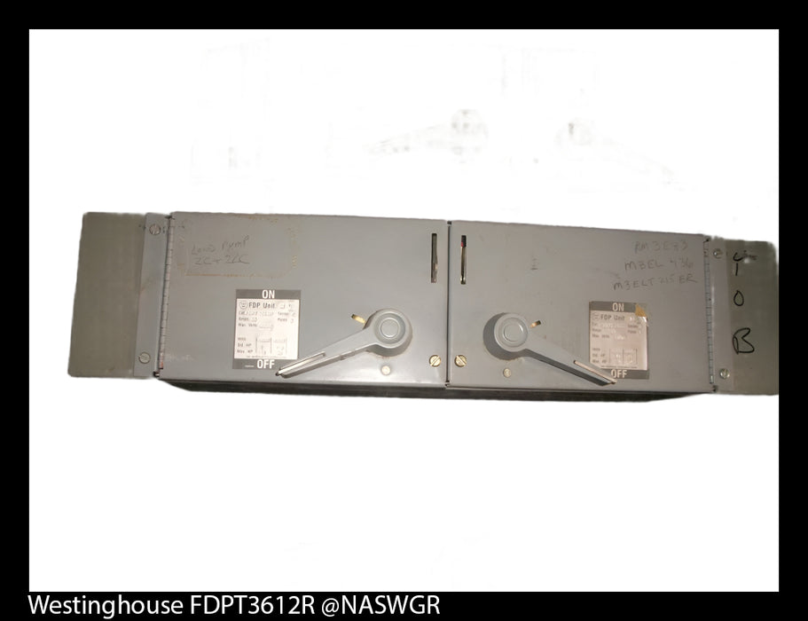 FDPT3612R ~ Westinghouse FDPT3612R Fused Panelboard Switch ~ 30 Amp