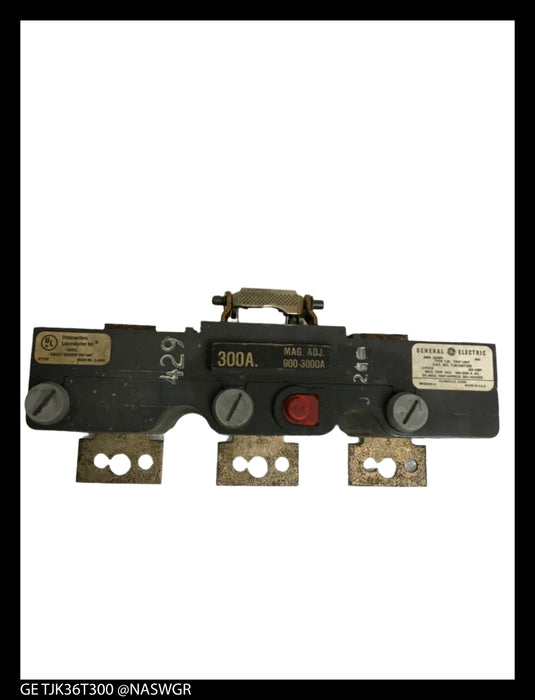GE TJK36T300 Trip Unit for TJK Frame Circuit Breaker