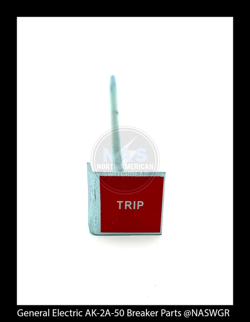 General Electric AK-2A-50 Circuit Breaker (M) Breaker Trip Button and Rod Assembly - P/N: 411A904G5